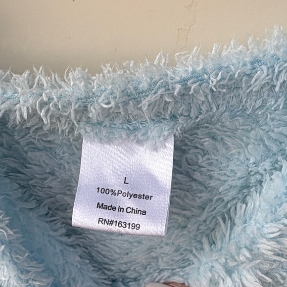 Cozy Blue Fuzzy Tank and Shorts Set - Picture 3 of 7